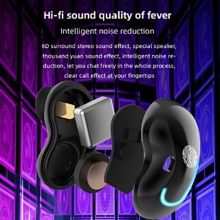 [qingruxtny] TWS Bluetooth Wireless Earphone Waterproof 8D HiFi Noise Cancelling Headphones [HOT]