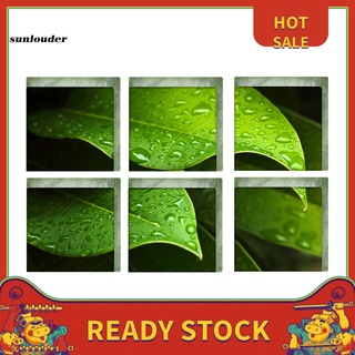 sl 6pcs 3d bañera ducha hojas verdes pegatina antideslizante apliques antideslizantes