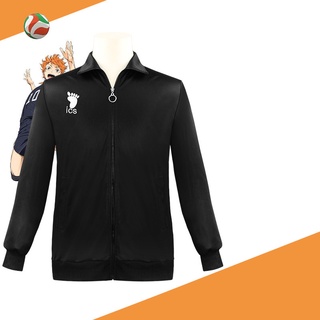 equipo de voleibol cosplay jersey ligero frontal cremallera con bordado ropa deportiva para anime club y ropa diaria (4)