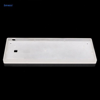 bmessi - carcasa acrílica esmerilada para gh60 dz60 poker2, 60%, mini teclado