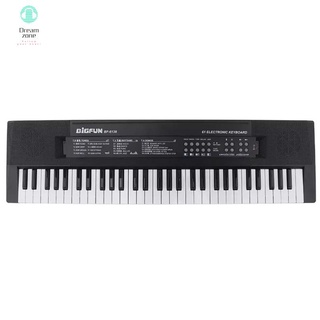 bigfun teclado electrónico piano 61 teclas digital música teclado con micrófono niños órgano electrónico musical (1)