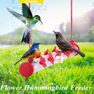 yola alimentador de aves al aire libre humming bebederos transparentes suministros para pájaros hummingbird alimentador colgante de jardín suministros de fácil uso alimentador de aves (1)