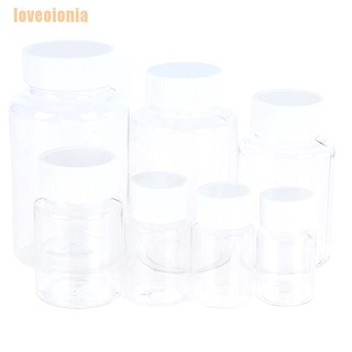 [LONAIE] 15ml/20ml/30ml/100ml Plastic PET Clear Empty Seal Bottles Solid Container TRHS