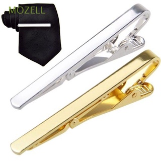 MOZELL Trendy Necktie Clasp New Arrival Suit Clip Metal Tie Clip Pin Stainless Steel Fashion Silver Gold Toned Practical Hot Sale Simple for Men Gift/Multicolor