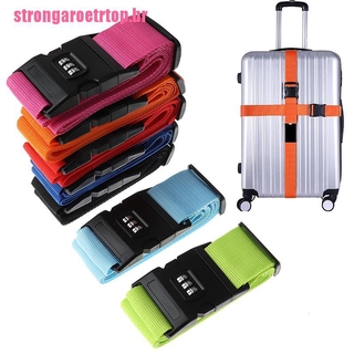 [bueno]1Pc equipaje de viaje maleta segura cerradura Durable Nylon correa de embalaje cinturón