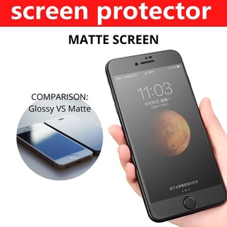 Película protectora De pantalla De vidrio mate Anti-Glare Para Apple Iphone X Xr Xs 8 7 6s Plus 12 11 Pro Max