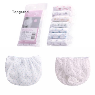 [Topgrand] 7 piezas de algodón embarazada ropa interior desechable bragas prenatales posparto.