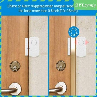 4 piezas de seguridad del hogar antirrobo alarma sensor magnético alarma antirrobo alarma130db