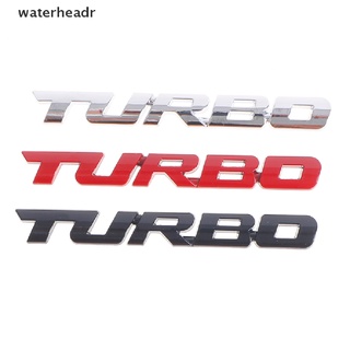 (waterheadr) 3d metal letra turbo coche motocicleta emblema insignia pegatina decoración lateral en venta
