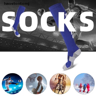 [haostontomj] 1 par de calcetines de fútbol antideslizantes transpirables ciclismo deportes entrenamiento calcetines de fútbol [haostontomj]