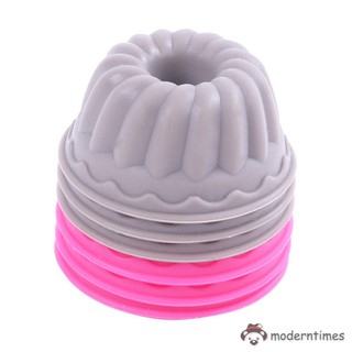 MT 6 pzs molde de silicón redondo para tartas/utensilios para hornear cupcakes/utensilios para hornear pastel