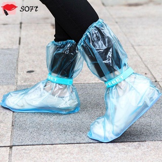 Suavidad Unisex botas de lluvia cubiertas de zapatos espesar lluvia Galoshes botas de agua impermeable reutilizable días lluviosos herramientas antideslizantes antideslizantes zapatos/Multicolor