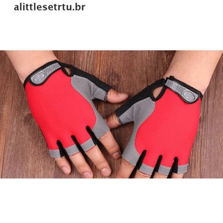 Ttlesetrtu guantes De medio Dedo unisex antideslizantes deportivos transpirables Para Ciclismo