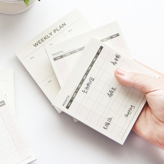xiaoyain.cl semanal mensual lista de verificación plan de trabajo cuadrado cuaderno diario agenda agenda daybook (8)