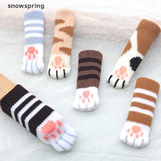 snowspring 4pcs gato pata mesa pie calcetines silla patas cubiertas piso protectores cl