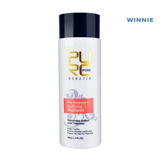 [winnie] purc unisex enderezamiento reparador purificante champú cabello cuero cabelludo tratamiento suero (3)
