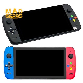 Handheld Game Console 7 Inch Quad-Core 1.3GHZ HD LCD Screen 3000+ Games Portable Retro Game Machine 64G-Black