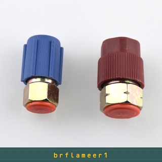 Brflameer1 2 pzs Adaptador De puerto alto/bajo Ac Retrofits R12 puerto Para R134A