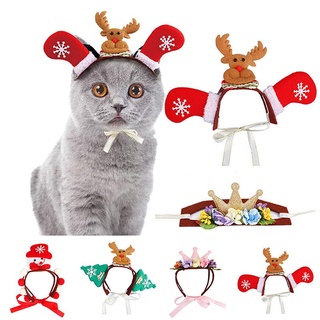 Fashion Cute Pet Dog Cat Mini Glitter Christmas Top Hat Fancy Dress Costume