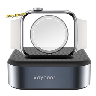 vaydeer - soporte de reloj de aleación de aluminio para reloj, soporte de escritorio adecuado para cargador de apple watch (sin cargador)