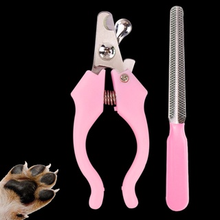 Jncm cortaúñas para mascotas con lima de acero inoxidable para perros, cortadores de uñas de gato, tijeras de limpieza para mascotas