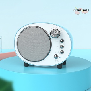 {sierrastore} Q7 Bluetooth Speaker Cute Shape ABS Wireless Mini Portable Bass Speaker with TF Card Slot FM Radio for Music