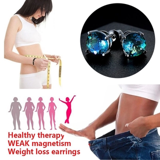 1 par de aretes magnéticos para adelgazar, perder peso, masaje de relajación corporal, masaje de orejas delgadas, parche de salud, joyería, niñas, mujeres, mejor regalo (1)