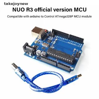 [takejoynew] uno r3 atmega16u2+mega328p chip para arduino uno r3 development board + cable usb (8)