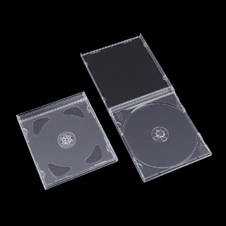 liao 1pcs ultrafino estándar caja de dvd transparente paquete de cd portátil caja de almacenamiento de cd. (9)
