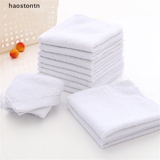 [haostontn] 6 pzs toalla De tela blanca cuadrada De algodón Para limpieza De coche [Haostontn]