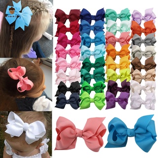 20 colores niños niñas gran arco clips lindo cinta accesorios para el cabello
