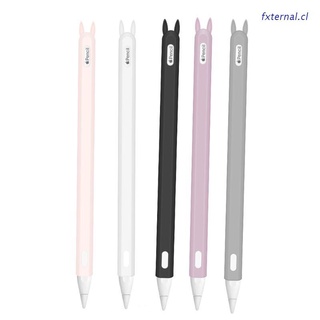 fxt - funda protectora de silicona anti-scroll para oreja de conejo, diseño de apple pencil 2nd