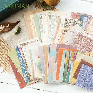 Norman Vintage Scrapbook papel decorativo papelería papel diario etiqueta engomada estampado Scrapbooking pegatinas de artesanía papel de viaje diario 60/360 hojas suministros de dibujo