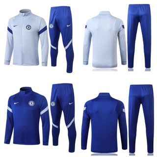 Chelsea 2020 2021 chaqueta Pre-partido chándal con pantalones para hombre chaqueta de entrenamiento camisa de adultos Kits