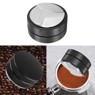 cafetera tamper distribuidor nivelador de acero inoxidable grano de café prensa herramienta espresso polvo martillo cafetera, 51 mm