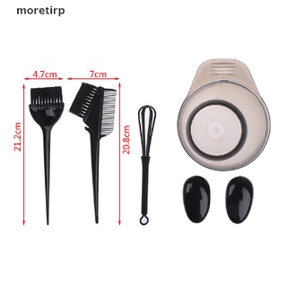 moretirp - juego de pinceles para el cabello con tapones para las orejas, mezclador de tinte, accesorio cl