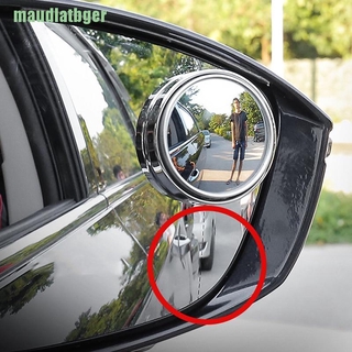 [2 pzas] espejo ciego Hd Para coche Motocicleta 360 ángulo ancho ajustable