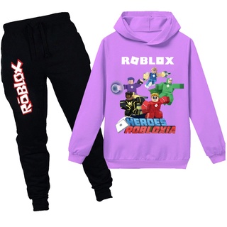 2021 caliente Roblox juego patrón niña/niños sudaderas +pantalones conjunto 2pcs Unisex sudadera niños ropa traje