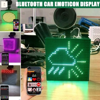 pantalla led pantalla controlada imágenes personalizadas emoticonos coche pantalla led luces de imagen mini acento focos