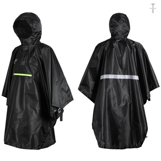 Impermeable impermeable para hombre y mujer con Reflector impermeable Poncho con tira reflectante
