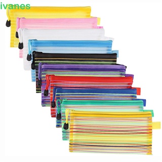 Ivanes Rainbow Color 6 colores accesorios de viaje suministros de oficina suministros escolares bolsa de malla bolsa de lápices/Multicolor