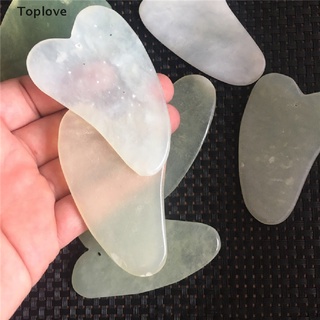 [toplove] 1 pieza guasha jade board raspador herramienta spa salón masajeador corporal herramientas de cuidado de la salud.