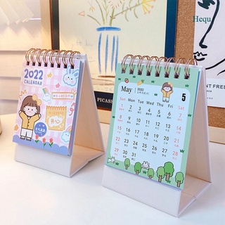Hequ 1PC 2022 Cute Creative Mini Desk Calendar Decoration Stationery School Supplies