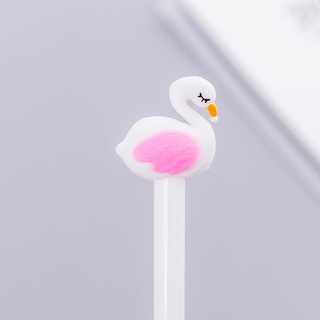 maryellen 1 pieza pluma neutra creativa papelería flamingo bolígrafo de gel de 0,5 mm lindo tinta negra regalo de niños encantadores suministros de oficina de la escuela/multicolor (7)