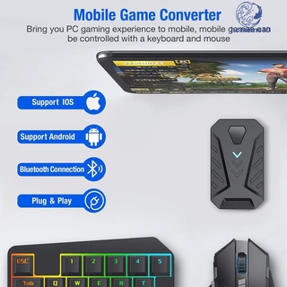 [Ready Stock] Portable PUBG Mobile Converter Bluetooth 4.0 Gaming Keyboard Mouse Adapter For IOS Android New
