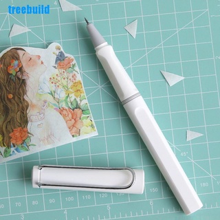 [Treebuild] 1 pieza de bolígrafo tipo de mano cuenta pluma pegatinas pegatinas arte sello cortador de papel