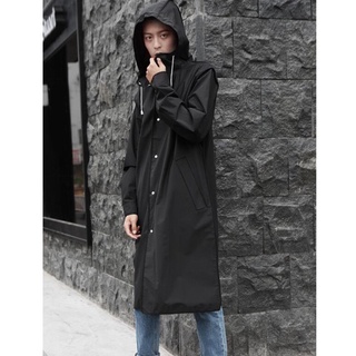 impermeable ligero impermeable chaqueta poncho con capucha longitud de la rodilla ropa de lluvia