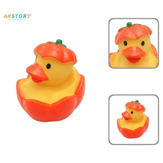 ahstory_ Solid Color Duck Toy Beautiful Buoyant Duck Toy Decorative for Swimming