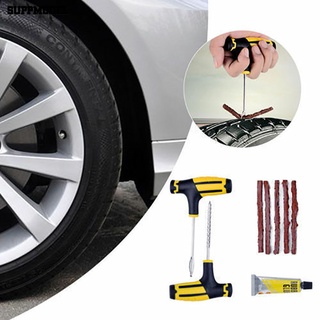 Suppmodel Kit de reparación de pinchazos de neumáticos Universal compacto de Metal de coches camiones Kit de reparación de pinchazos de neumáticos para exteriores (1)