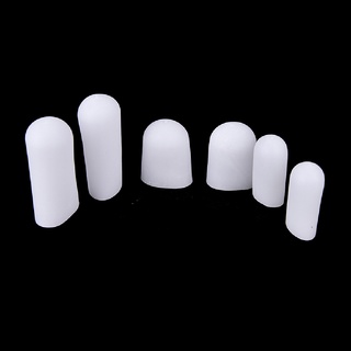 moretirp 2 piezas de silicona gel tubo vendaje del dedo del pie protectores de pies alivio del dolor cuidado de los pies cl (5)